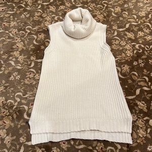 elie Tahari  Cream Cashmere Sleeveless Tunic  NWT. S